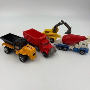 Vintage Hot Wheels Construction Diecast Vehicle Bundle